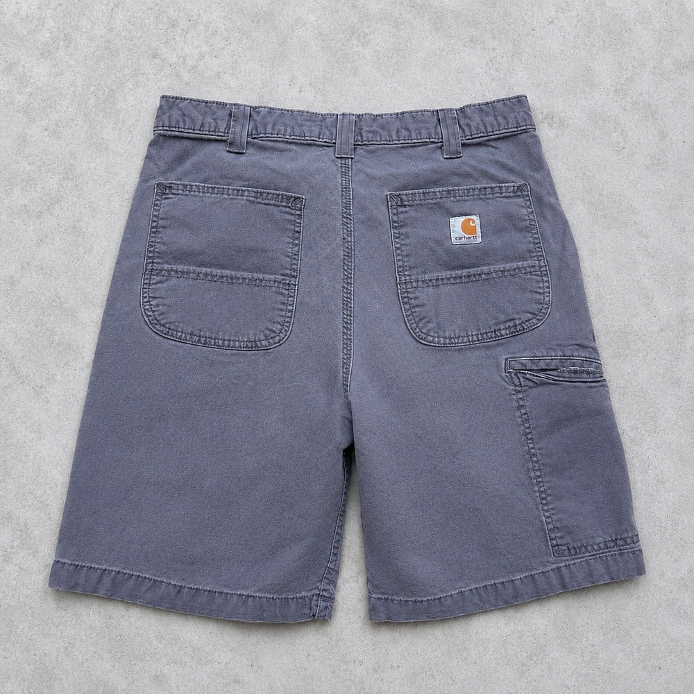 Carhartt Mens Relaxed Fit Canvas Work Shorts Gray 33 Utility Cargo